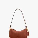 Coach Waverly Suede and Leather Crossbody/Shoulder Bag, Clay